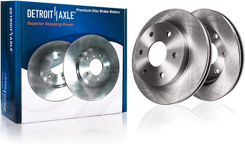 Detroit Axle - Rear Brake Kit for Chevy GMC Silverado Sierra 1500 Tahoe Yukon Cadillac Escalade Disc Brakes Rotors Disc Brake Caliper w/Bracket Replacement