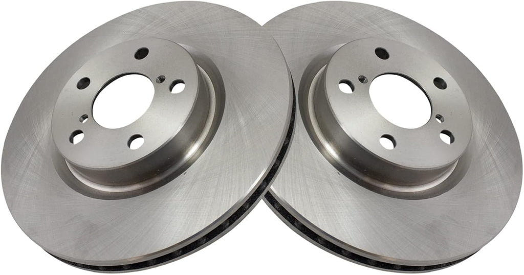 TRQ Front Brake Pad and Rotor Set Ceramic Vented Rotors Compatible with 2017-2019 Subaru Impreza