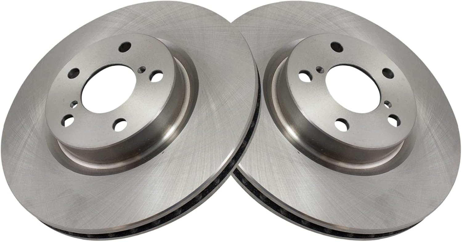 TRQ Front Brake Pad and Rotor Set Ceramic Vented Rotors Compatible with 2017-2019 Subaru Impreza