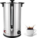 Commercial Coffee Urn, Hot Water Boiler & Dispenser With Cover And Spigot Ideal Ideal For Home Brewing, Commercial Or Office Use(8L)