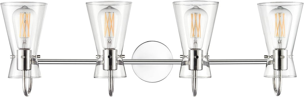 ML Lighting 21004-PN Camellia 30.75' Wide 4-Light Vanity - Polished Nickel