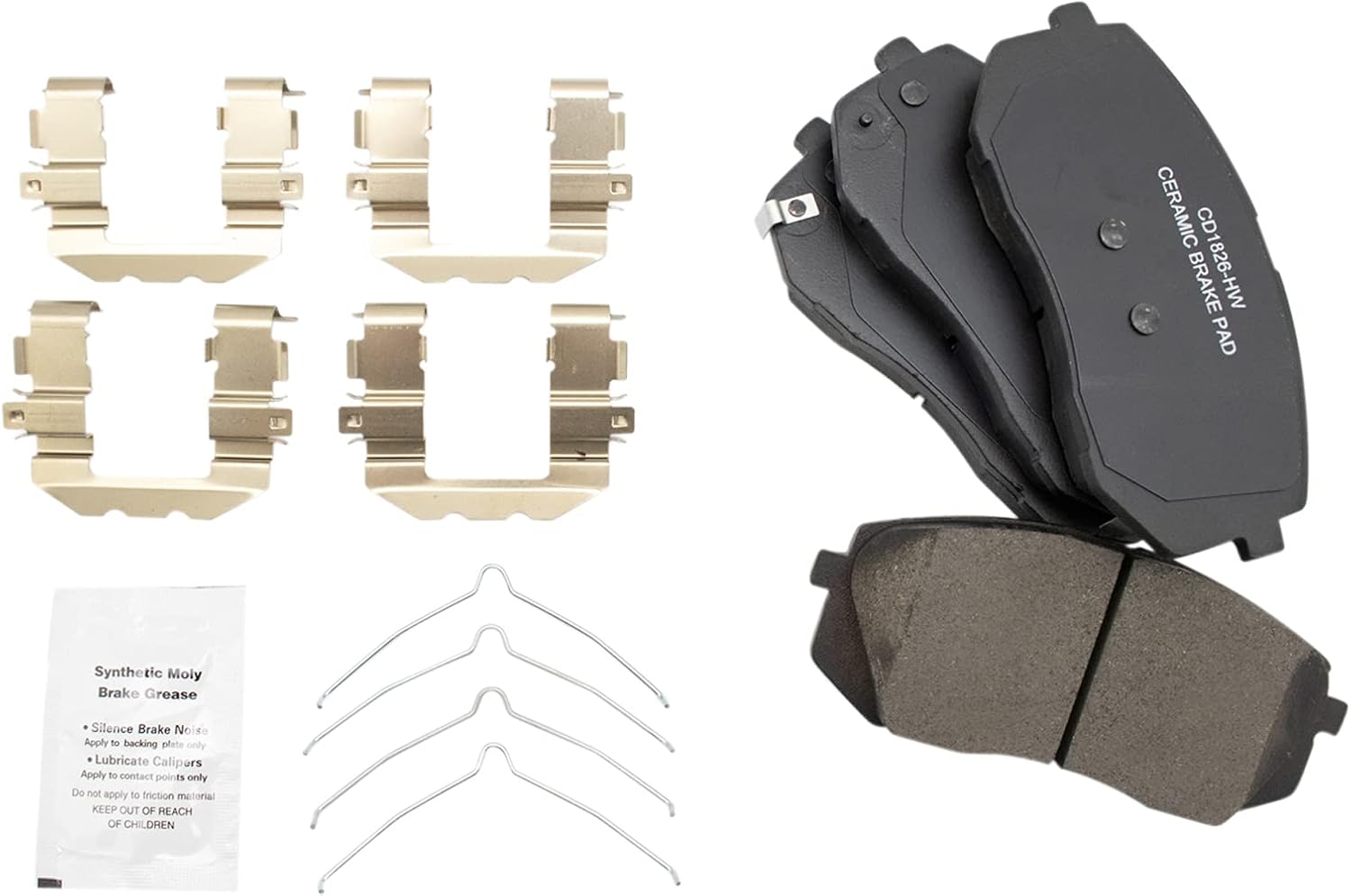 TRQ Front Brake Pad and Rotor Set Ceramic Vented Rotors Compatible with 2015-2019 Hyundai Sonata 2021-2024 Kona Electric 2016-2020 Kia Optima