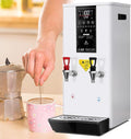 Commercial Instant Water Dispenser, 3000 w Desktop Electric Hot Water Boiler, 60°C to 100°C Adjustable, Automatic Hot Water Pot Digital Control Panel/Auto Temperature Control White