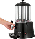 10L/5L Commercial Hot Chocolate Machine Maker & Dispenser, Stainless Steel Electric Chocolate Mixing Machine with Faucet for Heating Chocolate, Coffee, and Tea (Black)(10L)