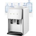 Portable Water Dispenser, Hot Cold Function, High Capacity Electric Dispenser with 2 Tap and Stainless Steel Inner Container, Bottled Water Desktop Water,