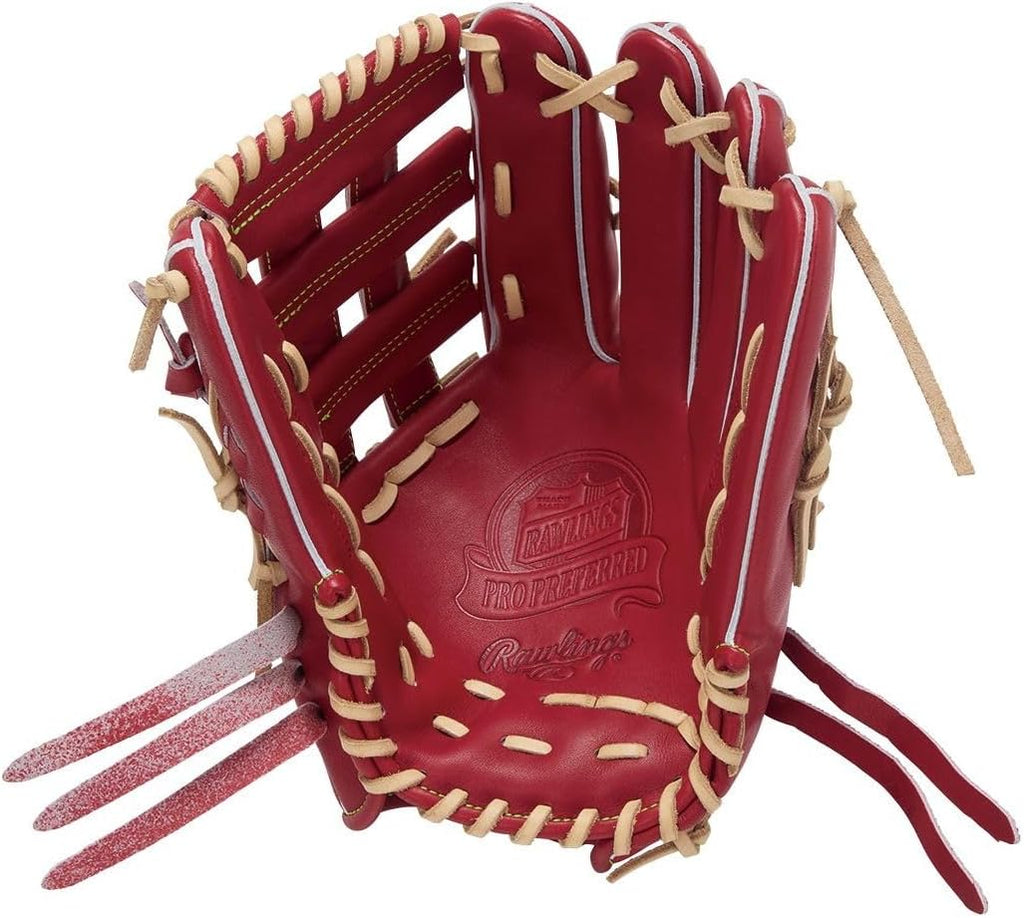 Rawlings Pro Preferred GH5FPRRT80 Baseball Glove for Outfielders, Wine, 13' *Right Throw