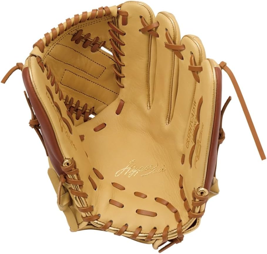 Rawlings Baseball Glove Soft Hyper TECH Color SYNC GR5FHTCA15W for Pitchers Navy/O Yellow 11.75 inch *for Right Throwing