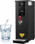 Commercial Hot Water Dispense Boiler,Stainless Steel Drinking Hot Water Boiling Machine,Coffee Making Water Heater for Tea Coffee/Dessert Shop Hotel(Black)