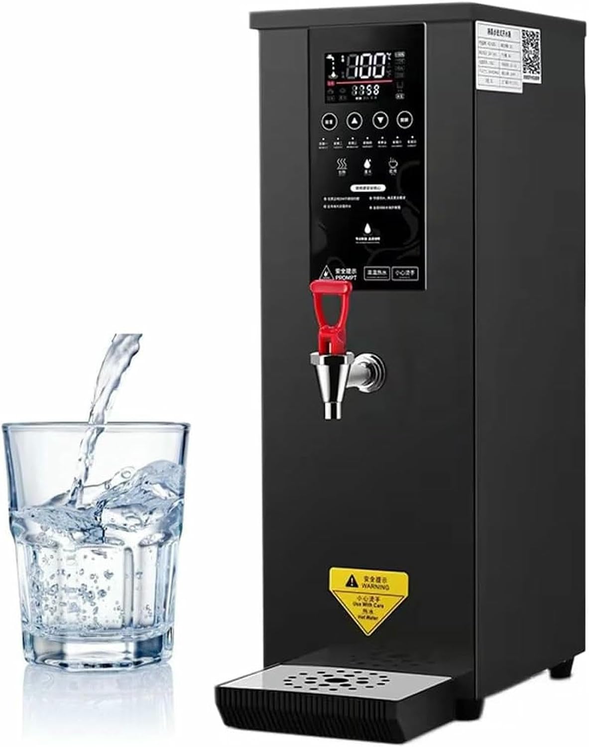 Commercial Hot Water Dispense Boiler,Stainless Steel Drinking Hot Water Boiling Machine,Coffee Making Water Heater for Tea Coffee/Dessert Shop Hotel(Black)