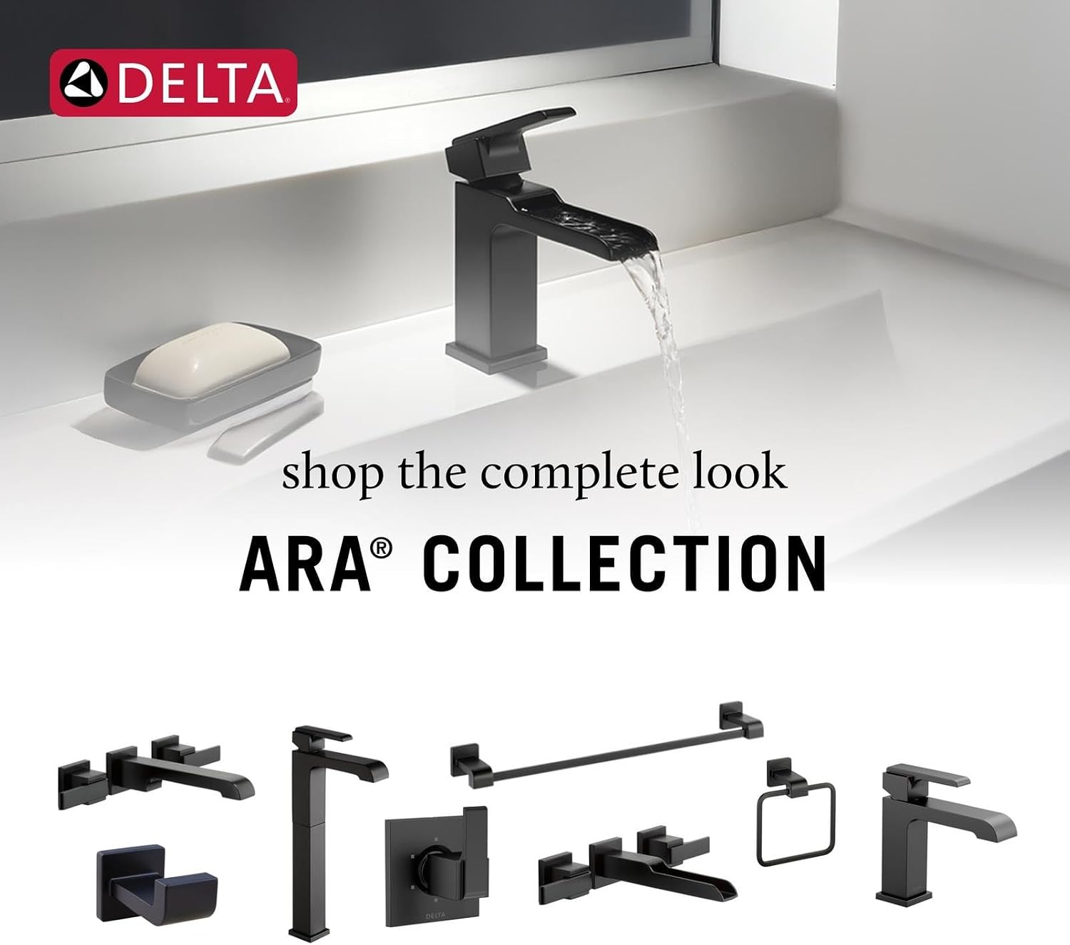 Delta Faucet Ara Roman Tub Trim with Hand Shower - 4-Hole Deck Mount Bath Tub Faucet with Hand Sprayer - Chrome, T4767 (Rough Sold Separately)