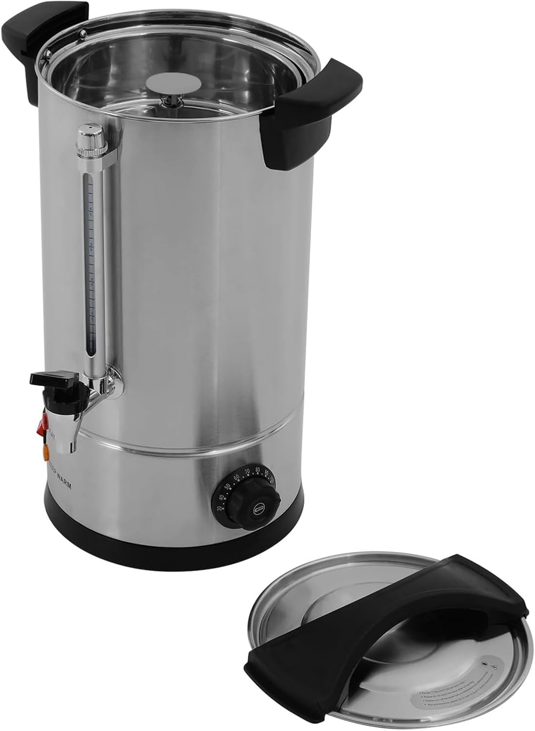 Hot Water Urn Pot Insulated Stainless Steel, Hot Water Dispenser Electric Water Boiler and Warmer Stainless Steel Interior 86-230℉ Temp Adjustable
