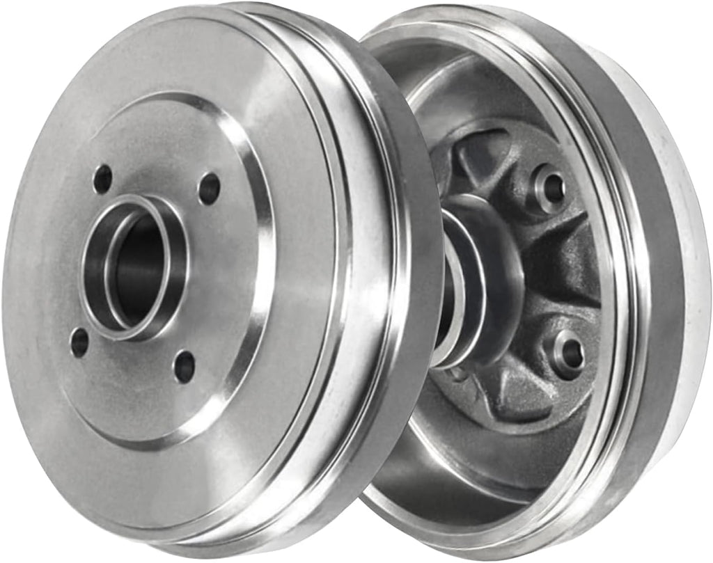 Detroit Axle - 10pc Brake Kit for 2012-2019 Nissan Versa Note 2015-2017 Micra, Front Brake Rotors Ceramic Brakes Pads, Rear Brakes Drums and Brakes Shoes Replacement : 10.24' inch Rotor