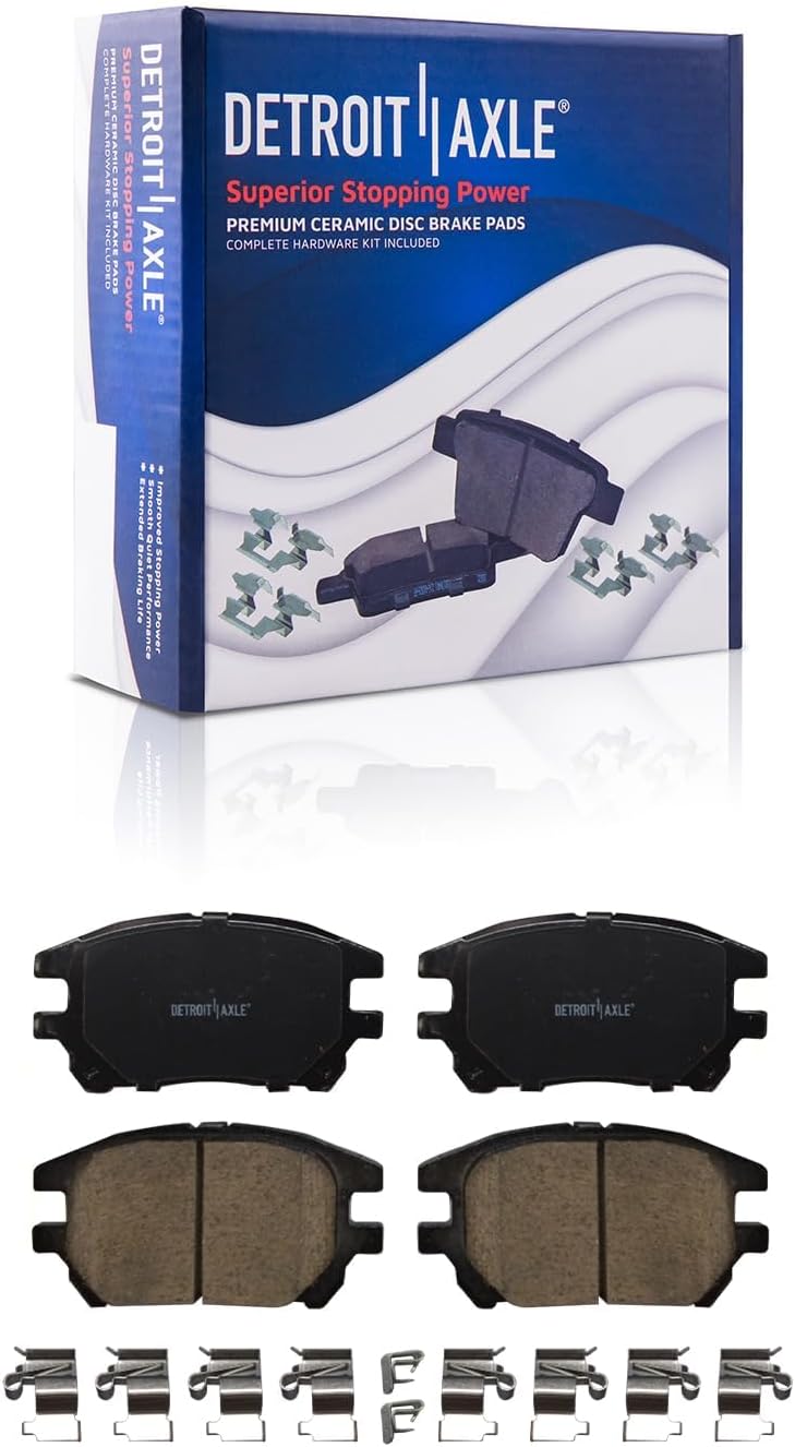 Detroit Axle - Front Brake Kit for 2002 2003 Lexus RX300 Brake Rotors and Ceramic Brakes Pads Replacement