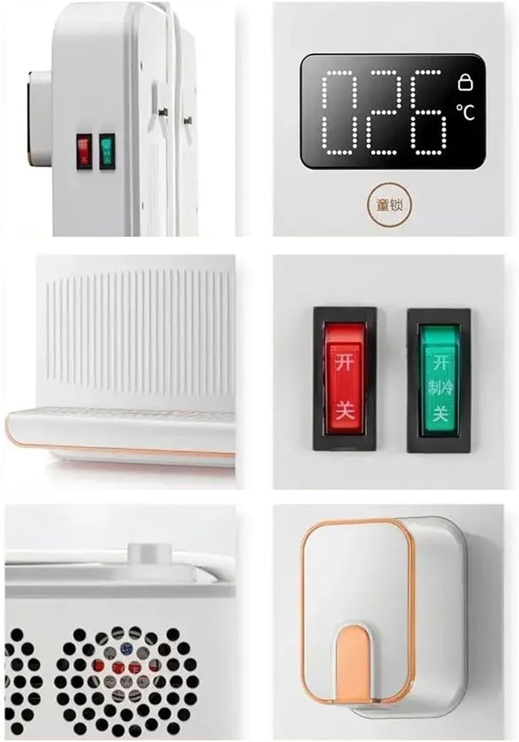 Water Dispenser Water Dispensers, Automatic Kitchen Dispenser, Wall Mounted Electric Drinker, Fountain Dispenser Machine for Hot and Cold Drinking for Home Dispensed