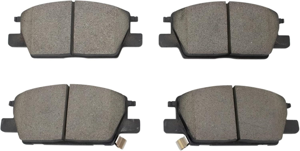 TRQ Front Brake Calipers Ceramic Pads & Rotors Compatible with 16-20 LaCrosse Equinox