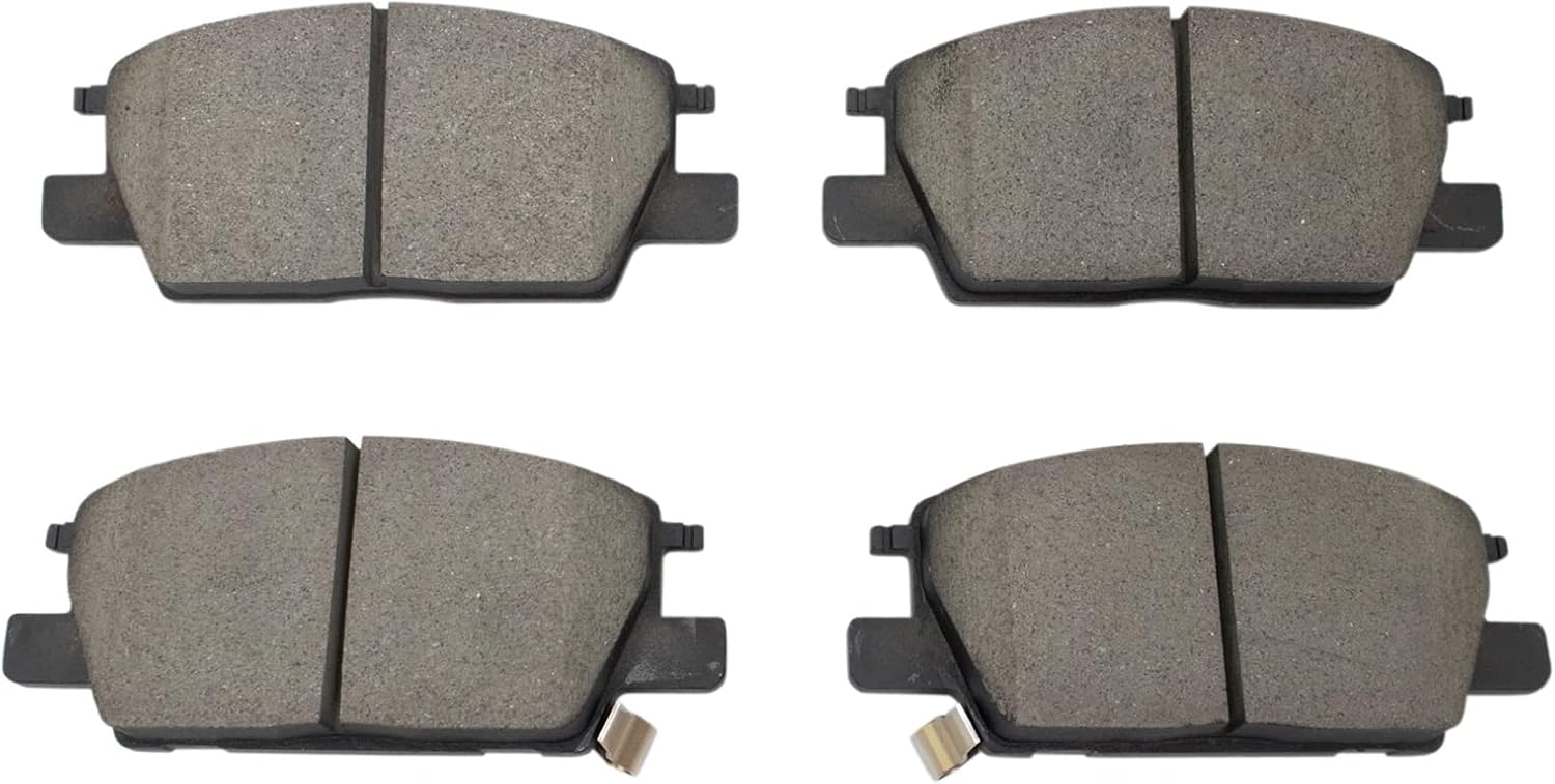 TRQ Front Brake Calipers Ceramic Pads & Rotors Compatible with 16-20 LaCrosse Equinox
