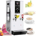 Commercial Instant Water Dispenser, 3000 w Desktop Electric Hot Water Boiler, 60°C to 100°C Adjustable, Automatic Hot Water Pot Digital Control Panel/Auto Temperature Control White