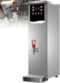 Energy-Saving Stainless Steel Water Boiler Temperature Control, Water Boiler Eletric Commercial Hot Water Dispenser Countertop, for Boba Tea Office Silver