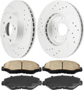 PHILTOP Front Brake Pads and Rotors kit Fit for Honda 2003-2012 2014-2017 Accord, 11' Brake kit Front Brakes Rotors Automotive Replacement Brake kits