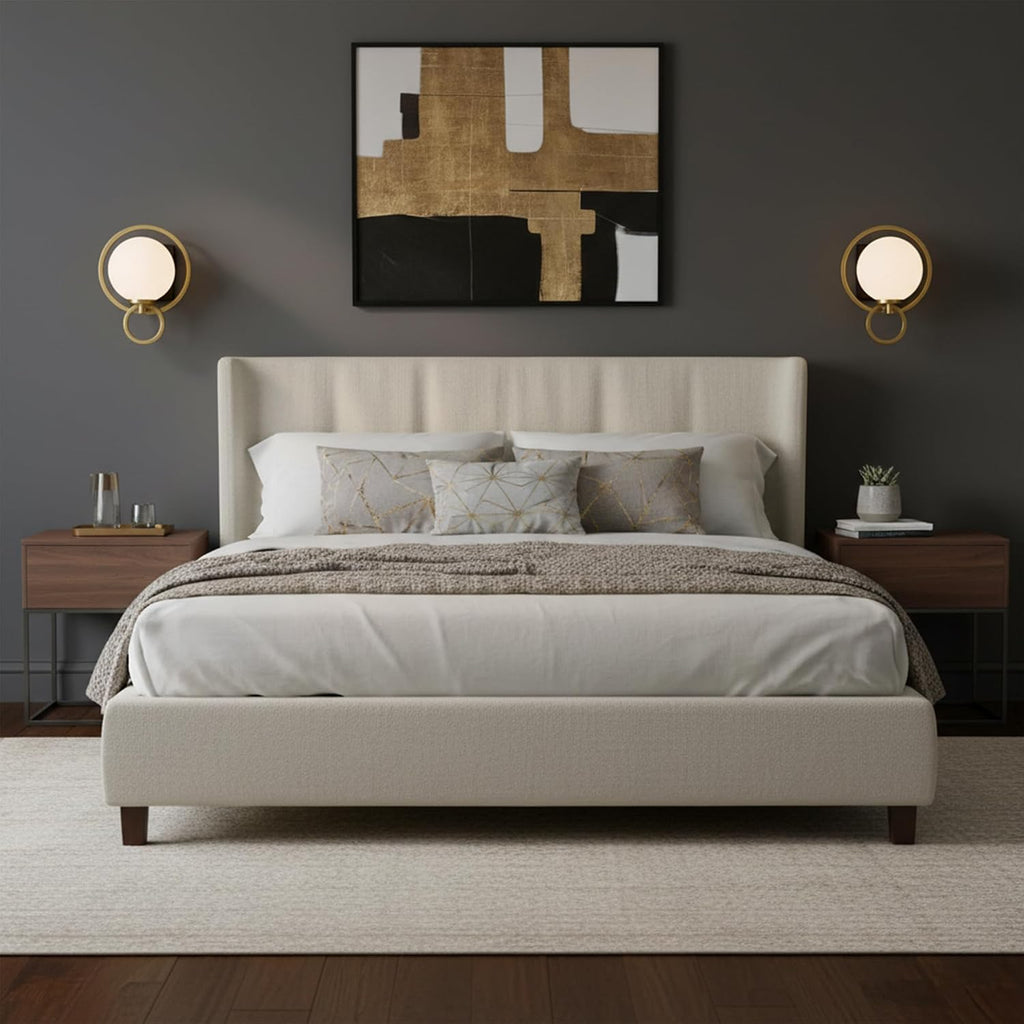 Savoy House 9-6180-1-143 Alhambra Vintage Mid-Century Modern Soft Frosted Glass Wall Sconce, 1-Light 60 Watt, 10' H x 8' W, Matte Black with Warm Brass