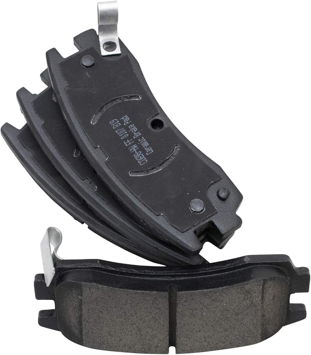 TRQ Front and Rear Brake Pad and Rotor Set Ceramic Compatible with 2002-2007 Buick Rendezvous