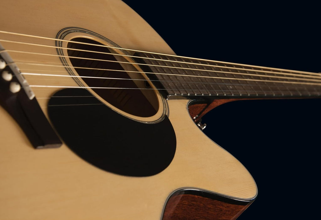 Jasmine JO36CE-NAT Orchestra Style Acoustic Electric Guitar. Natural Finish