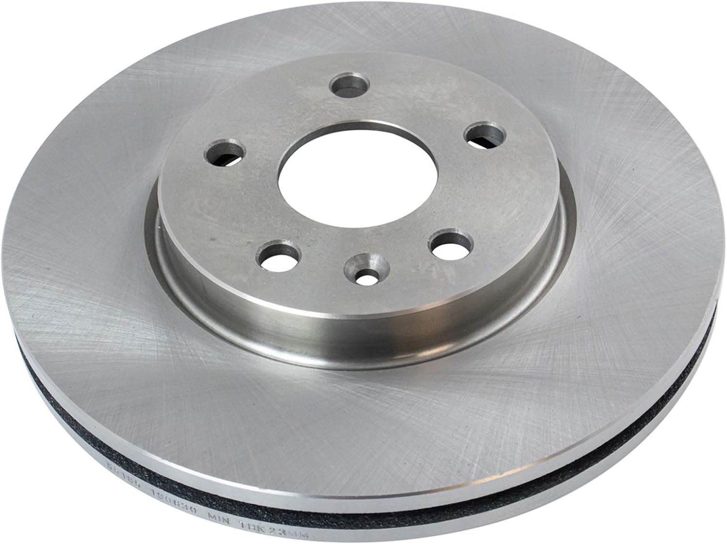 TRQ Front Brake Pad and Rotor Set Ceramic Vented Rotors 10.87 in 5-Lug for 2011-2015 Chevrolet Cruze 2016 Cruze Limited 2012-2017 Sonic