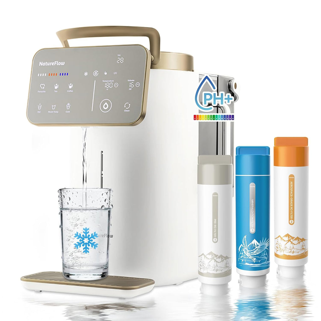 Y60EC Cold Reverse Osmosis Water Mineralization System — Featuring Natural Mineral Activation, 10-Stage RO Filtration, Ultra Dual UV, Alkaline Water,4:1 Pure-to-Drain Ratio