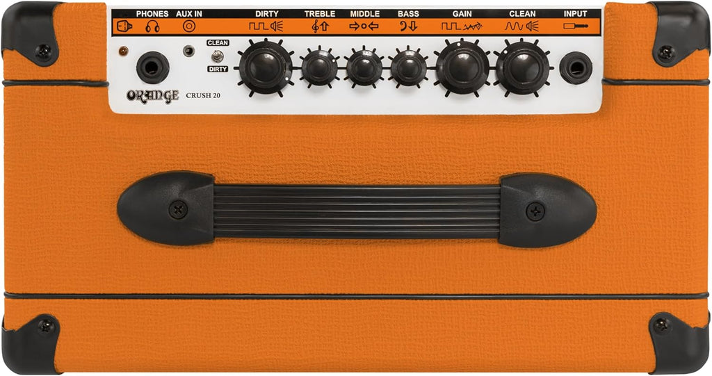 Orange Crush 20 20W 8' 2-Channel Guitar Amplifier and Speaker Combo, Orange