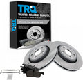 TRQ Front Brake Pad and Rotor Set Ceramic Vented Rotors Compatible with 2012-2020 Dodge Durango Jeep Grand Cherokee
