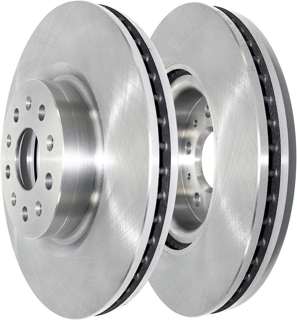 Detroit Axle - Brake Kit for 2014 Cadillac CTS [V; Sedan] Disc Brakes Rotors Ceramic Brake Pads Replacement : 13.58' inch Front and 14.37' inch Rear Rotor