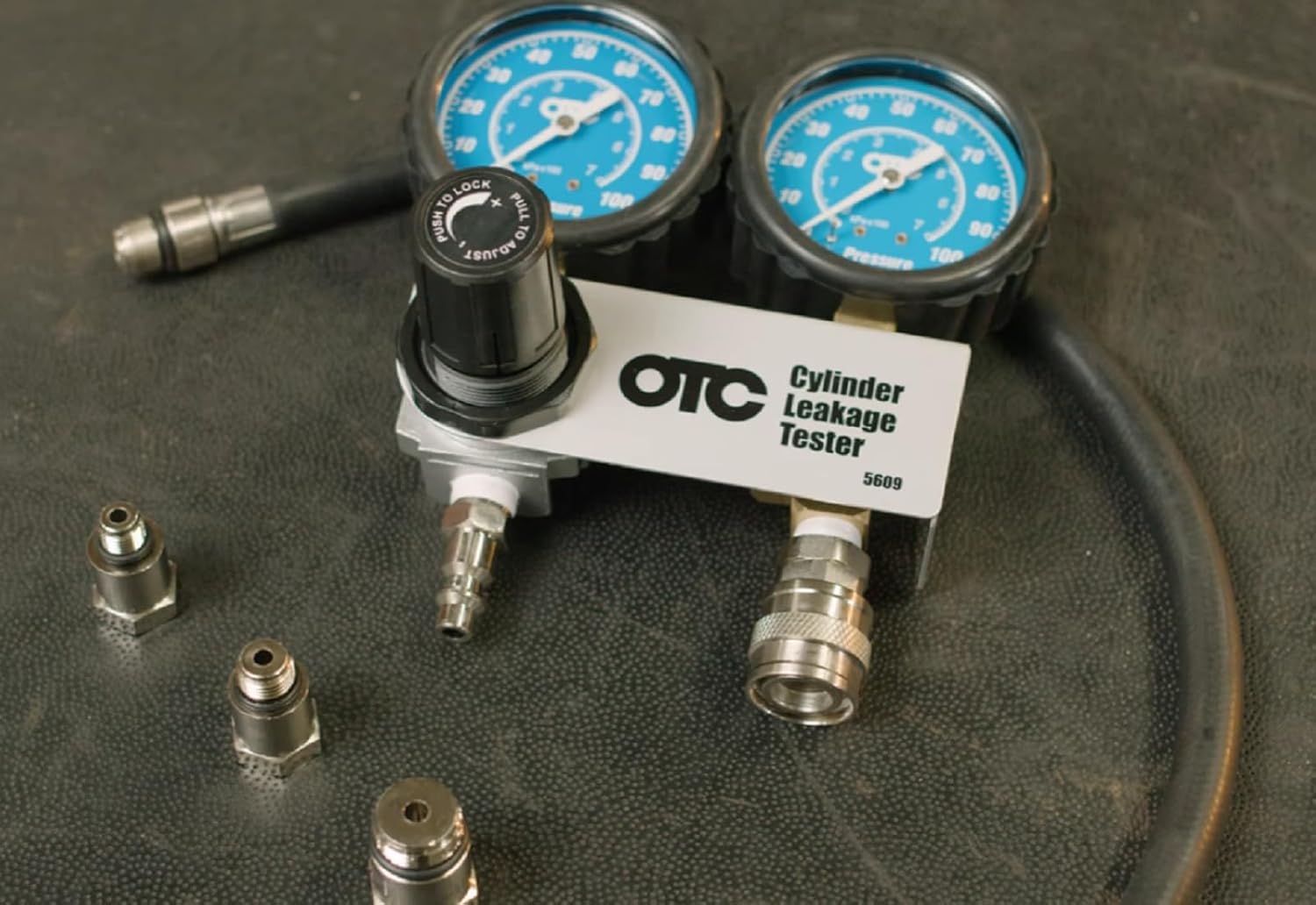 OTC 5609 Cylinder Leakage Tester Kit - Quickly Diagnose Internal Engine Problems like Bad Rings, Valves, and Leaking Head Gaskets