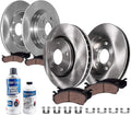 Detroit Axle - Brake Kit for Acura 2014 2015 2017 2018 RLX [Sport Hybrid SH-AWD], Disc Brakes Rotors Ceramic Brake Pads Replacement: 12.99' inch Front and 12.20' inch Rear Rotors