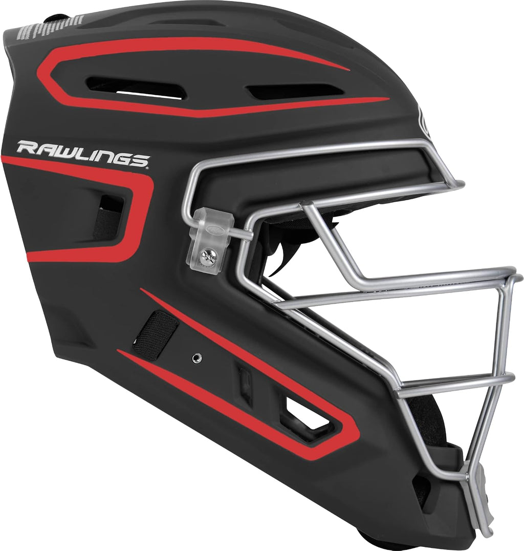 Rawlings | Velo 2.0 Catcher's Helmet | Baseball | Junior & Senior Sizing | Multiple Colors