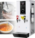 Commercial Instant Water Dispenser, 3000 w Desktop Electric Hot Water Boiler, 60°C to 100°C Adjustable, Automatic Hot Water Pot Digital Control Panel/Auto Temperature Control White