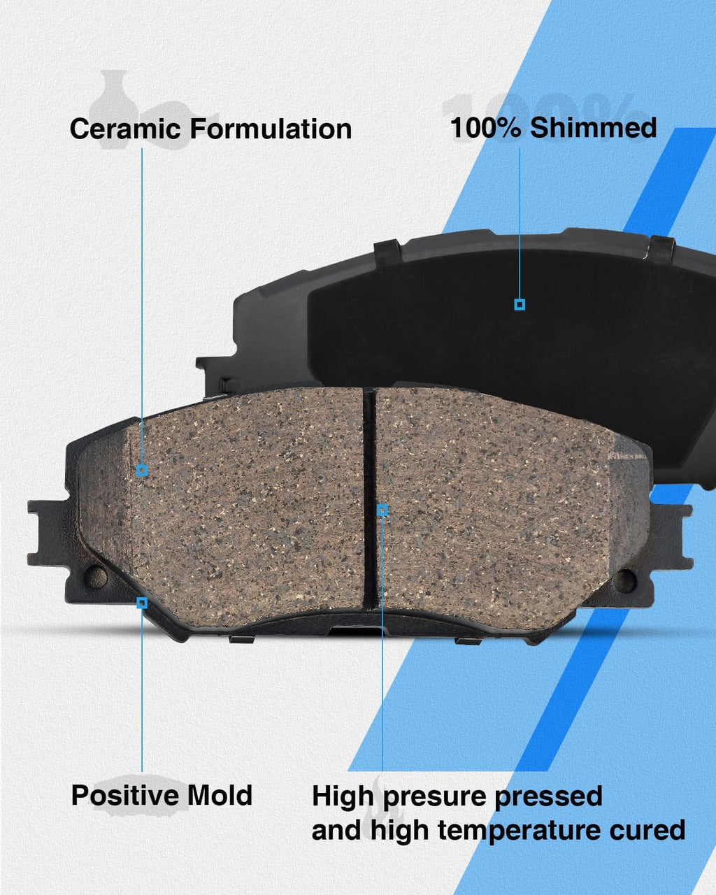 Anpulsero Automotive Replacement Brake Kits Front Brake Pads and Rotors Kit Compatible with Hyundai Elantra 2017-2020, Brakes and Rotors Anti-rust Oil Protected 31584 D1912-9143 Brake Kit 280mm（11in）