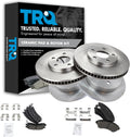 TRQ Front and Rear Brake Pad and Rotor Set Ceramic Compatible with 2000-2005 Chevrolet Impala 2000-2005 Monte Carlo 1998-1999 Oldsmobile Intrigue