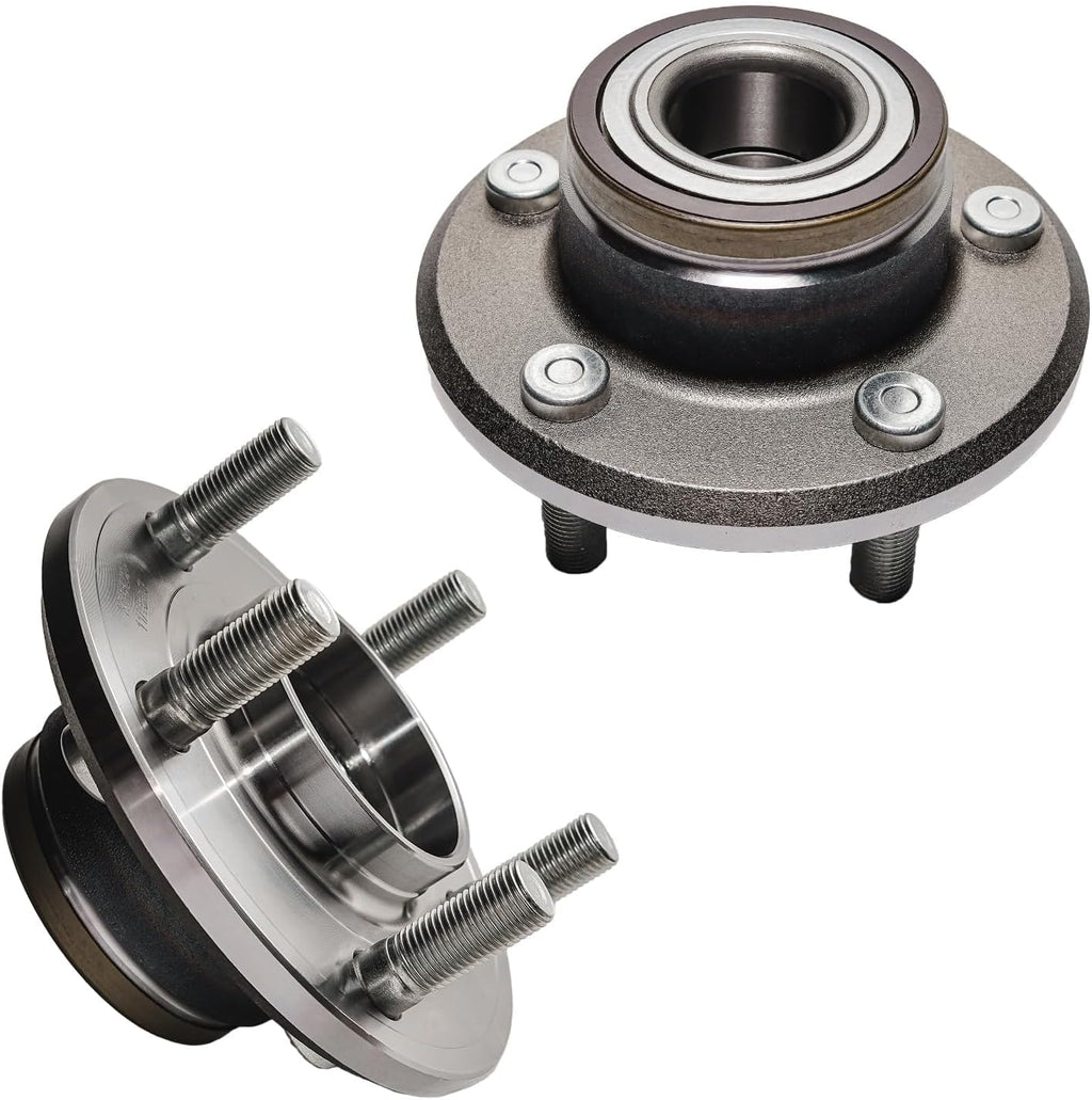 Detroit Axle - RWD Front Wheel Bearing Hubs Brake Kit for 300 Charger Challenger Magnum Drilled Brake Rotors Ceramic Brakes Pads Wheel Bearing Hubs Lower Ball Joints Replacement [12.60 inch Rotors]