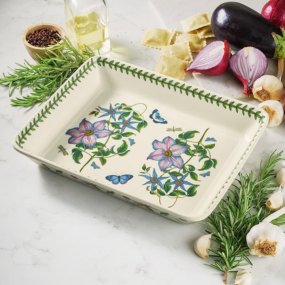 Portmeirion Botanic Garden Square 12-Piece Starter Set, Service for 4