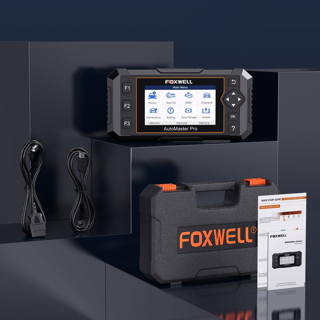 Upgrade of NT604, 2026 FOXWELL NT614 Elite OBD2 Scanner with 5 Resets (ABS Bleeding, EPB, Oil, SAS, Throttle), 4 Systems Code Reader, WiFi Update, AutoVIN, Live Data Car Scanner for DIY Mechanics