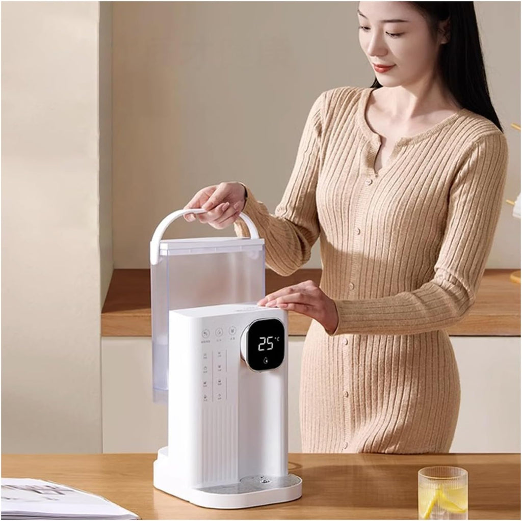 SinSed electric hot water dispenser sunbeam hot shot Small instant hot household water purifier tabletop pumping water boiler 4-stage temperature control(Color:a), Size