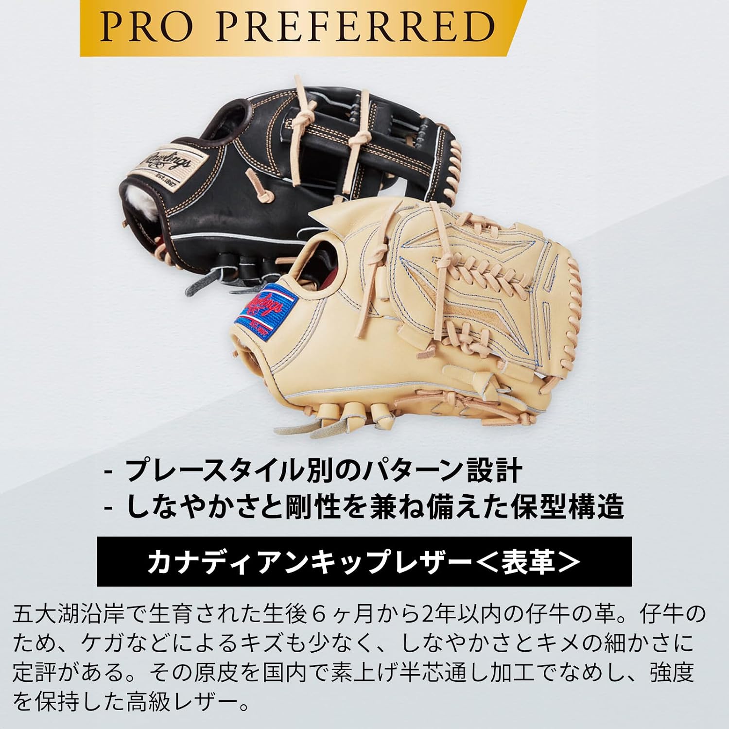 Rawlings Baseball Adult Glove Hard [Infielder] PRO PREFERRED - FS Style- GH4PRNP6FS Size 12' *Right Throw (Left Handed)