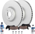 Detroit Axle - 6pc Front Brake Kit for Toyota GR Supra BMW 230i 330e 330i 430i xDrive Z4 X3 X4, Disc Brake Rotors Ceramic Brakes Pads w/Hardware Replacement: 12.99' inch Rotors