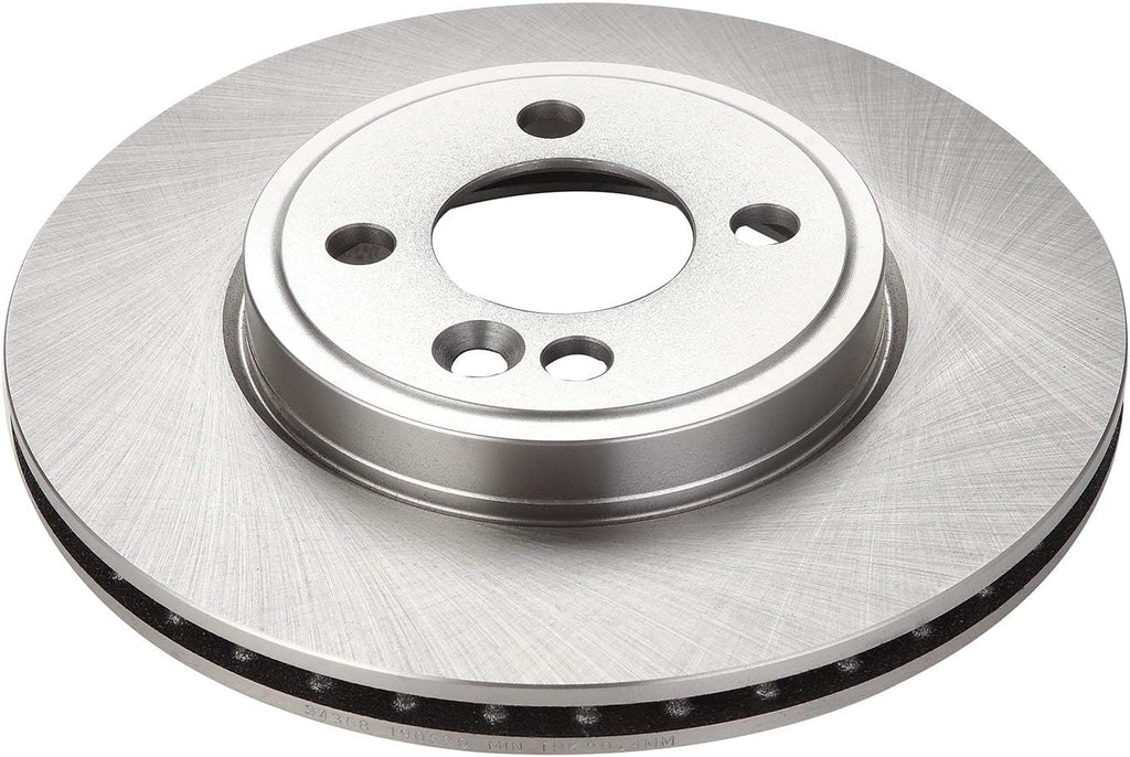 TRQ Front and Rear Brake Pad and Rotor Set Ceramic Vented Solid Rotors Compatible with 2007-2015 Mini Cooper