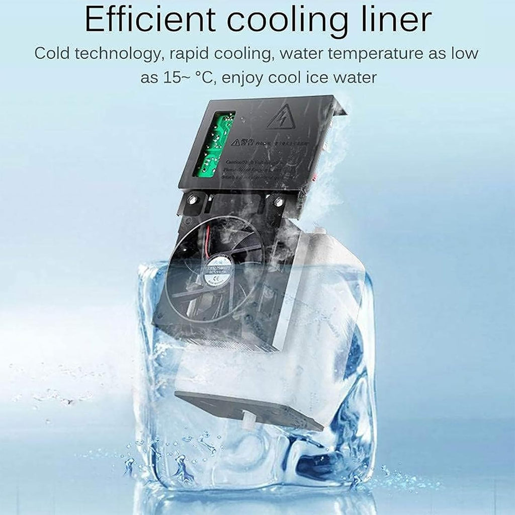 Freestanding Bottled Water Dispenser, High Capacity Electric Dispenser with Ice, Hot, Cold 3 Functionand Stainless Steel Inner Container
