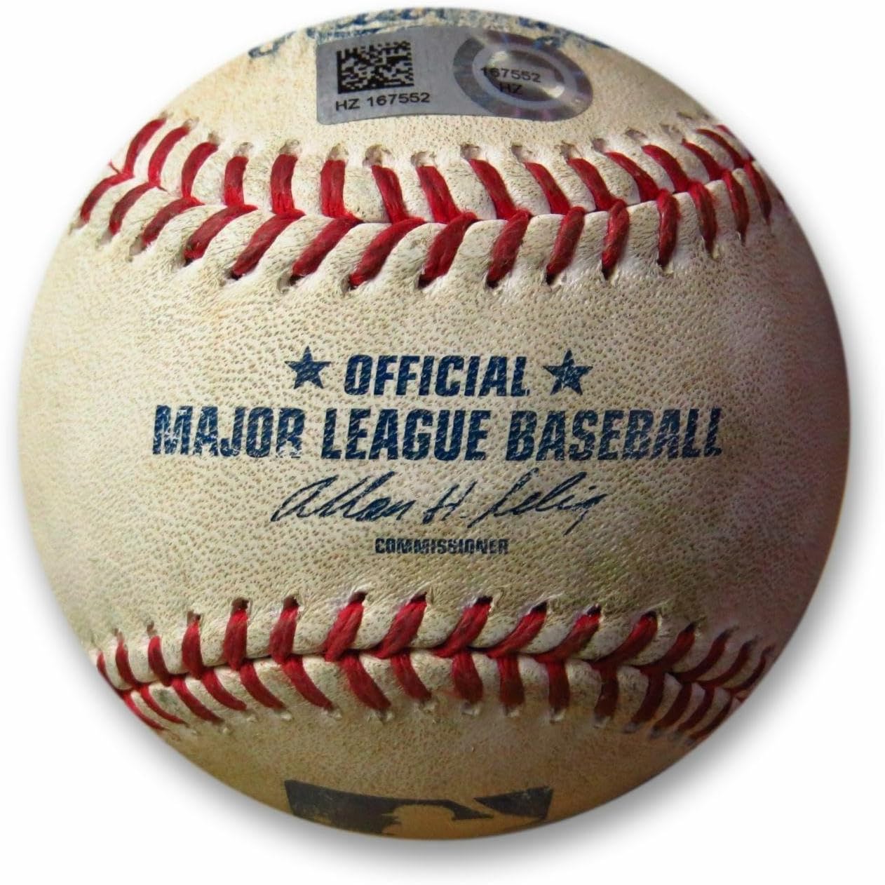 Hyun-Jin Ryu Game Used Baseball 6/16/14 - Pitch vs. Tulowitzki Dodgers HZ167552 - MLB Game Used Baseballs