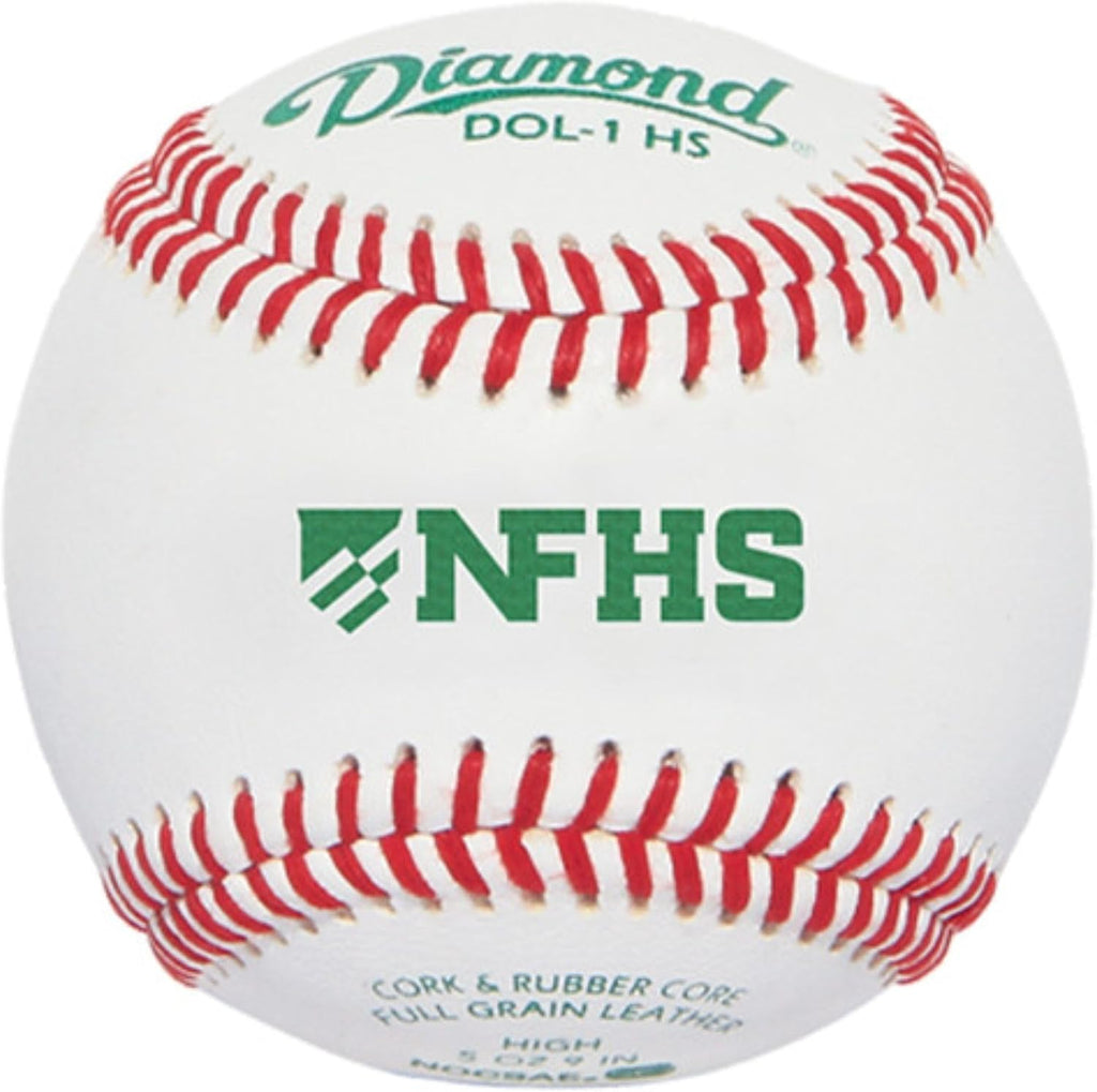 Diamond Sports Baseballs Leather DOL-1 HS 5 Dozen Case (Five Dozen) High School NFHS and Rods Insolated Can Cooler