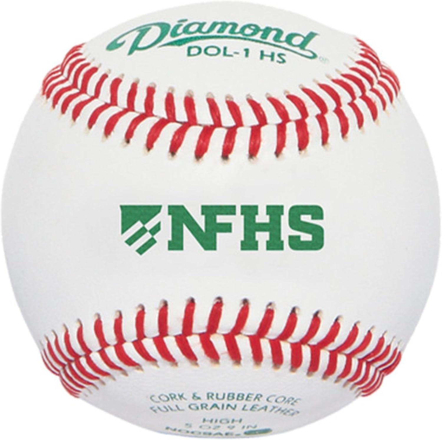 Diamond Sports Baseballs Leather DOL-1 HS 5 Dozen Case (Five Dozen) High School NFHS and Rods Insolated Can Cooler