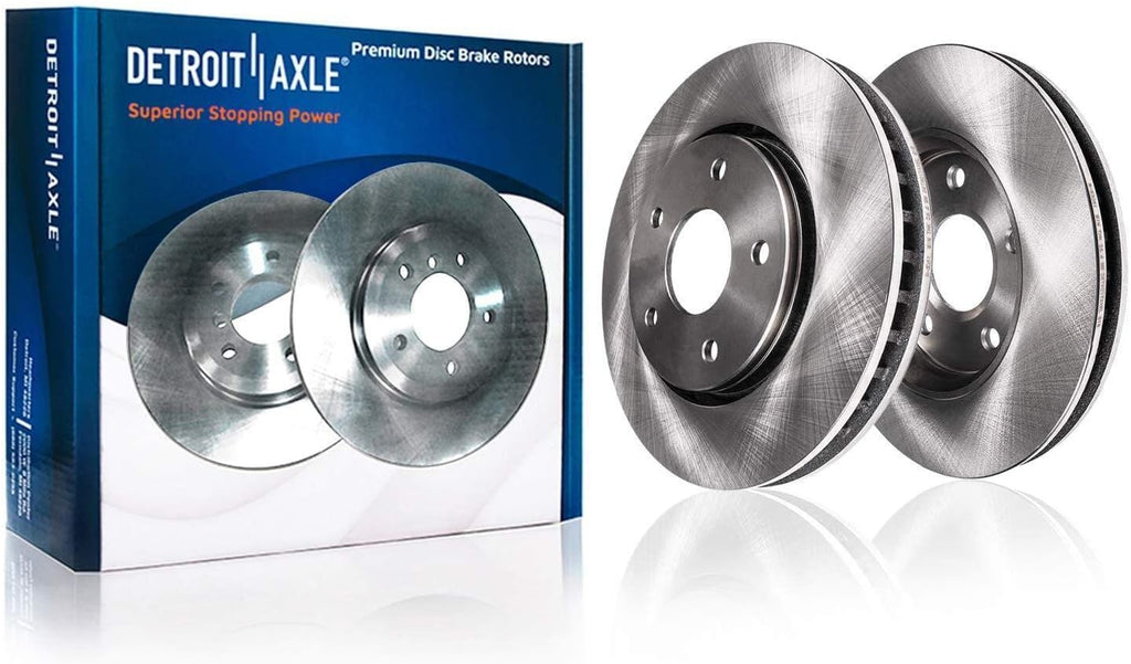 Detroit Axle - Rear Wheel Bearing Hubs Brake Kit for Chevy Malibu Impala Buick LaCrosse Regal Allure Cadillac XTS, Wheel Bearing Hubs Brake Rotors Brake Pads Lug Nuts Socket Keys Replacement