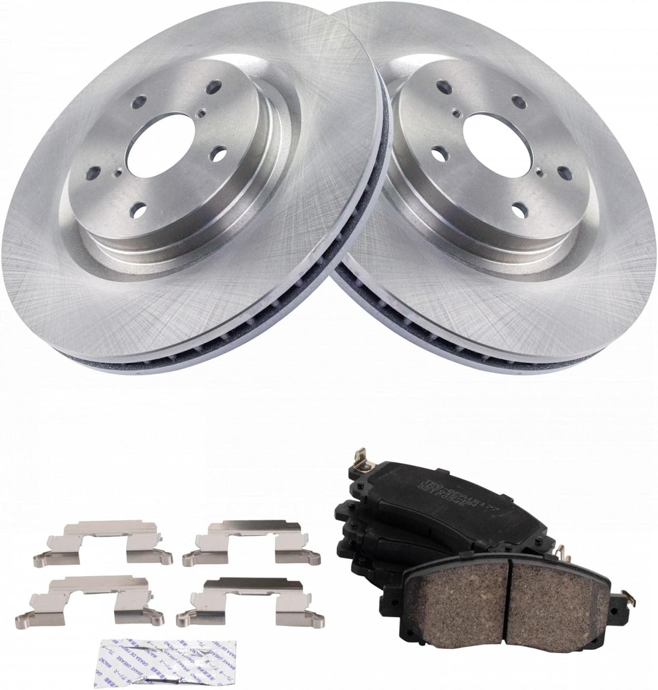 TRQ Front Ceramic Brake Pad and Rotor Set Compatible with 2019-2020 Subaru Forester Sport Limited Premium Touring 2021 Subaru Forester with 316mm Diameter Front Rotors